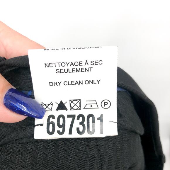 SOUL OF LONDON Men's Flat Front Stretch Dress Pants 43R Black NWOT - Picture 9 of 10